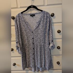 Cynthia Rowley High/Low Blouse Size 1X